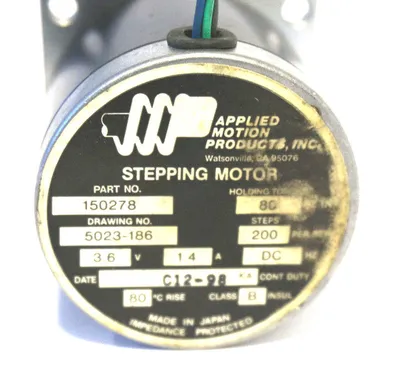 NEW APPLIED MOTION CONTROLS 150278 STEPPING MOTOR