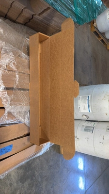 Pallet of empty Boxes measures 30.75" L x 4"  x 4". Quantity approx 53