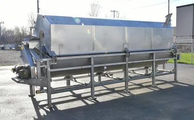 USED A.K. ROBINS 16ft BELT STEAM BLANCHER