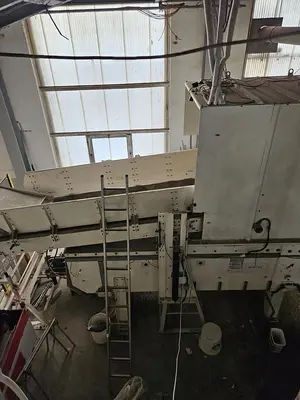 USED HOSOKAWA TWO-STAGE PLASTIC SHREDDING AND GRANULATION SYSTEM
