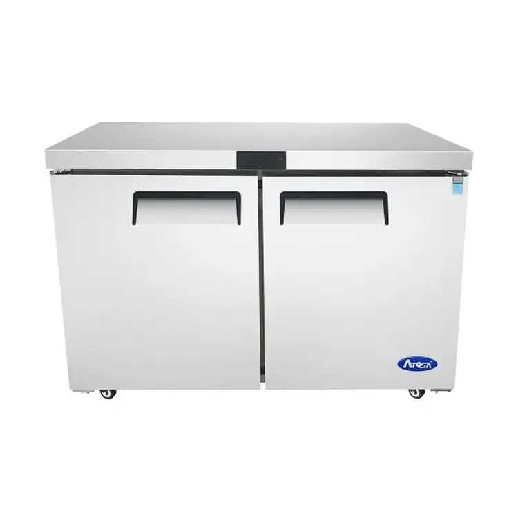 New | in-Stock Atosa New Atosa MGF8402GR 48'' (2) Door Undercounter Refrigerator Undercounter Refrigerators Illinois US | Falcon Restaurant Supply #1375485
