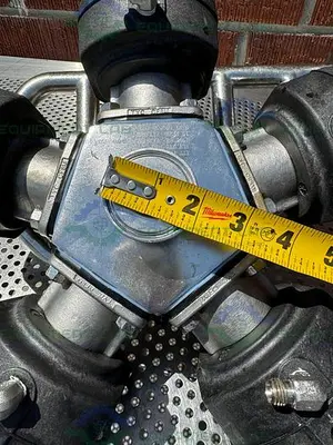USED 5 ITT PURE FLO ADVANTAGE STAINLESS STEEL DIAPHRAGM VALVE W/ 1" SANITARY FITTINGS