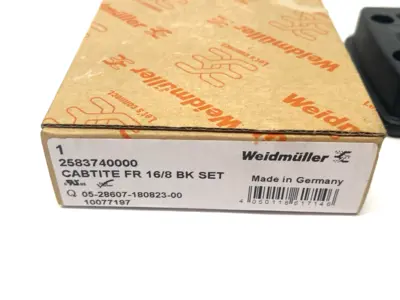 New | in-Stock Weidmüller Cable Busway Entry Sealing Frame CABTITE FR 16/8 BK SET Connector Accessories Michigan US | Maverick Industrial Sales #1390596