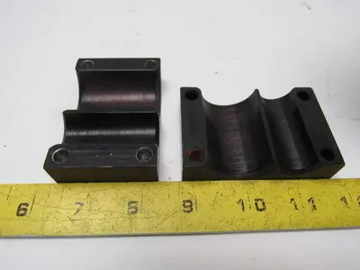 Robo-com 6513 Aluminum Hinged 3.5" Dia. Pipe Clamp W/Base
