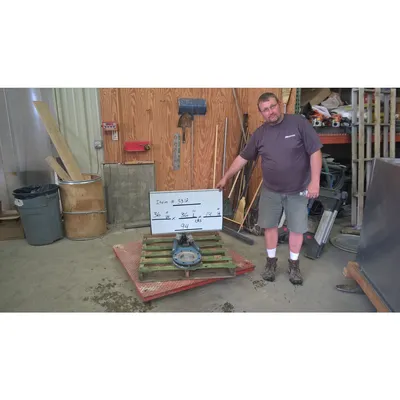 USED 6" DEZURIK KNIFE GATE VALVE; STAINLESS STEEL