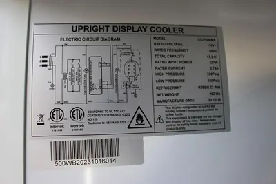 P500WA Single Door 27.5" Wide Display Refrigerator - Scratch & Dent -SEE VIDEO