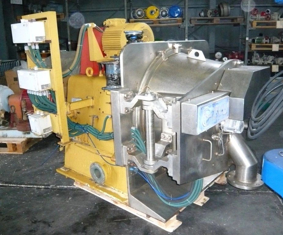 ZVU OPH 630 EFHN peeler centrifuge, rubber-lined SS.