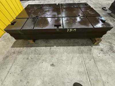 60" X 90.5" X 13" T SLOTTED FLOOR PLATE: STOCK 11835