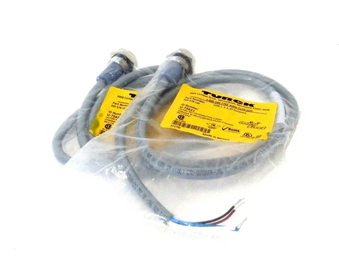 NEW TURCK RKF 578-1M RECPETICLE U-75621 RKF5781M