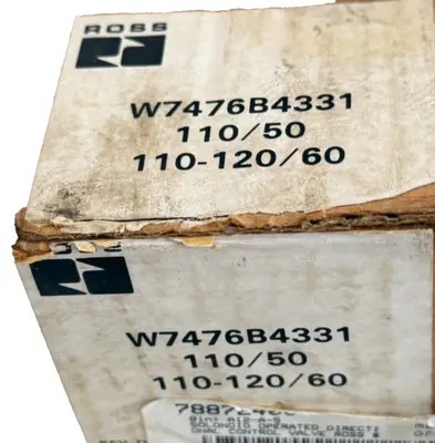 USED ROSS W7476B4331 SOLENOID VALVE 110/120 50/60