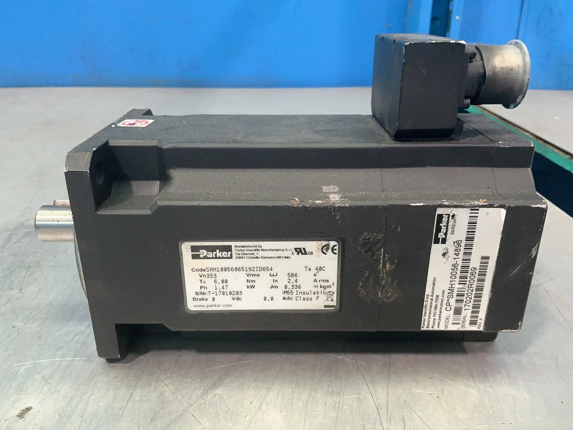 Used PARKER SMH10056065192IB654 Motors (misc) Ohio US | HGR 24 #1704969