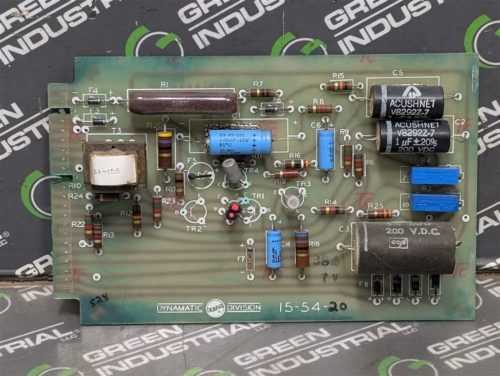 Dynamatic 15-54-20 Screw Pump Drive Brake Board 70-17-19 Used
