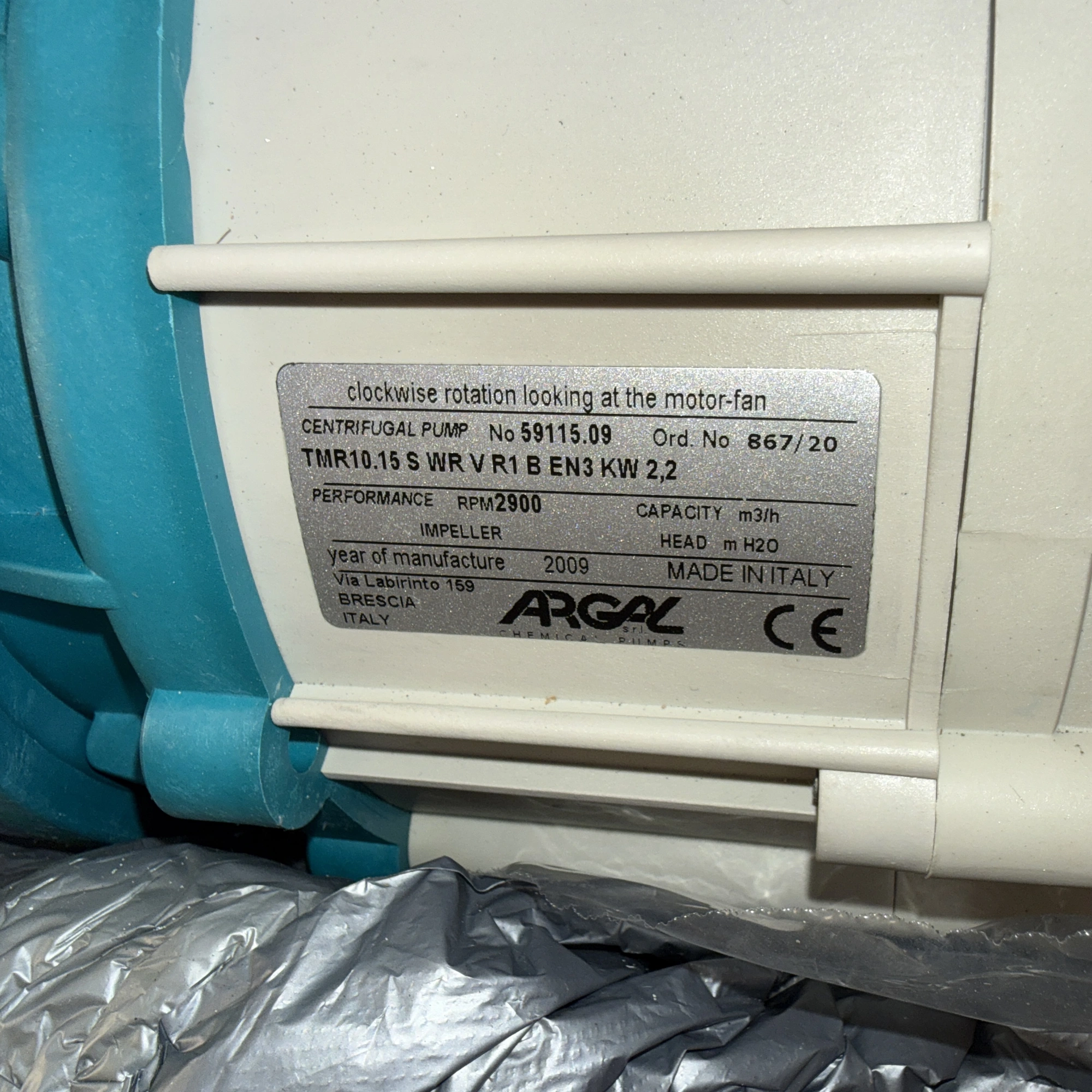 110 LPM Argal Magnetically Driven Centrifugal Pump type TMR10