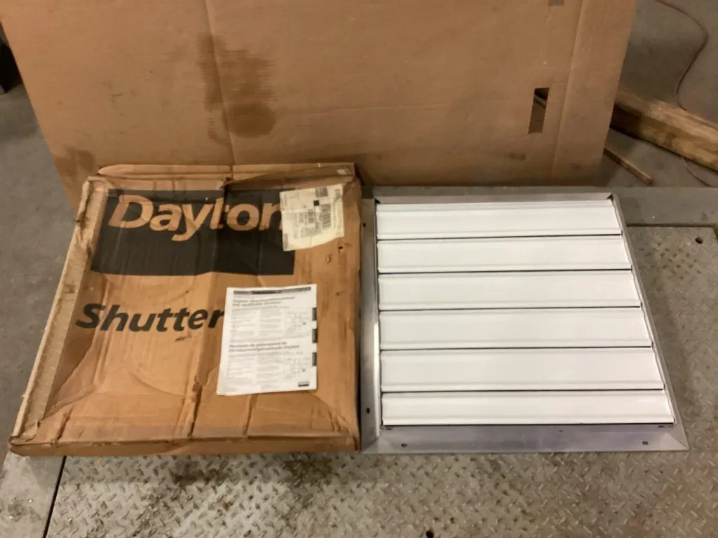 Dayton 3C308B 24″ Aluminum Wall Shutter / Louver -NIB