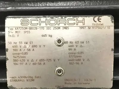 USED SCHORCH KA7250M-BB02B-170