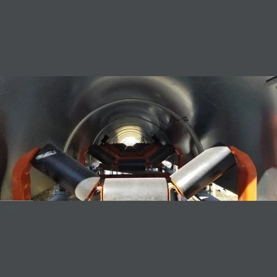 30in x 160ft Inclined Covered Conveyor
