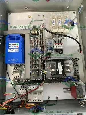 USED FUJI PHL11B12 PHL PAPERLESS RECORD & LENZE SMVECTOR ESV5 INVERTER IN ENCLOSURE