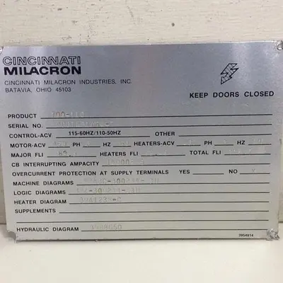 USED CINCINNATI MILACRON 3-424-1806A