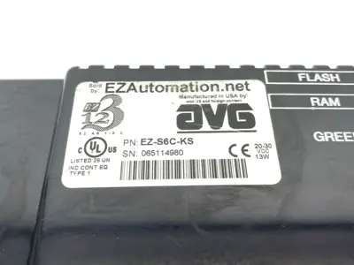 USED AVG AUTOMATIONDIRECT EZTOUCH 6” STN SLIM BEZEL COLOR PANEL, KOYO ONLY