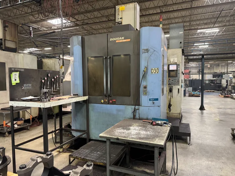 Used 2008 DOOSAN HP 5500 Horizontal Table Type Boring Mills Michigan US | Gibbs Machinery Company, Inc. #380350