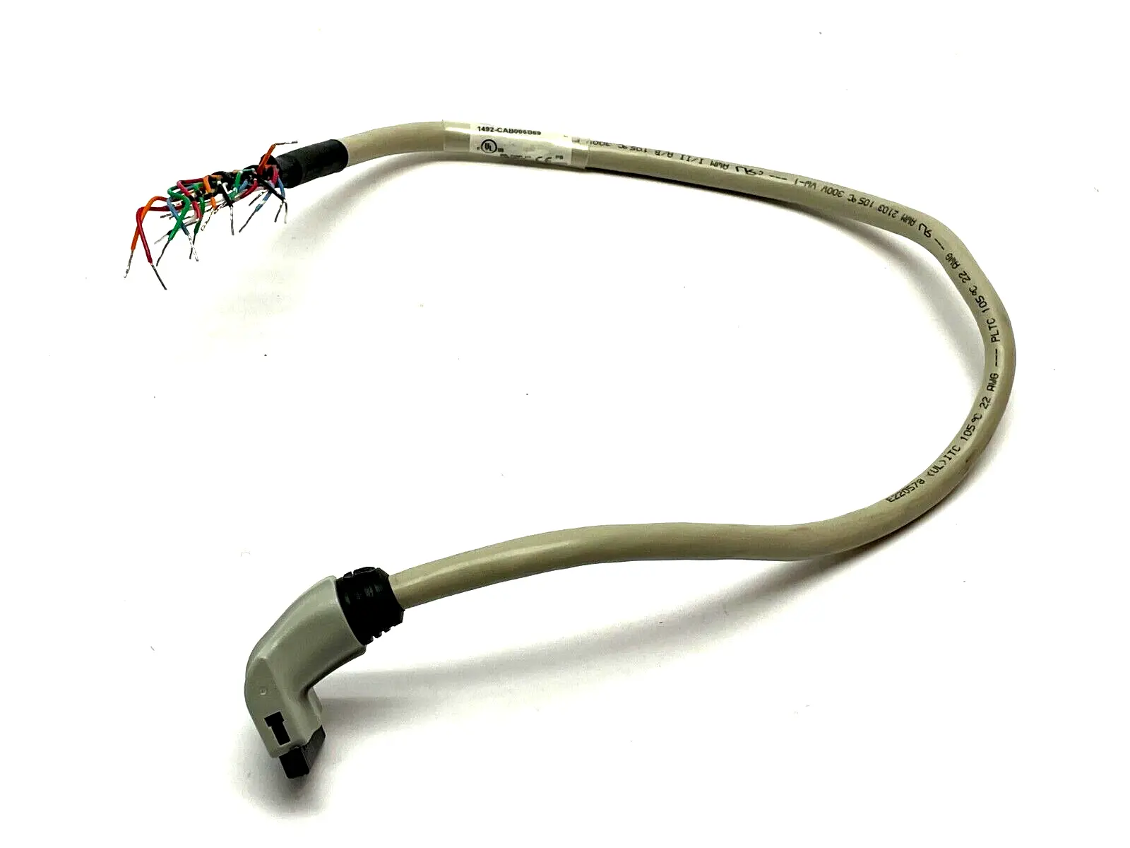 1492-CAB005B69 | Allen Bradley  Ser. E Cable Pre-Wired 20 Conductor 22 AWG 0.5m - Used