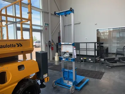 New | in-Stock 2026 GENIE GL-12 MATERIAL LIFT Vertical Mast Lifts Alberta CA | Adcock Equipment #1418126