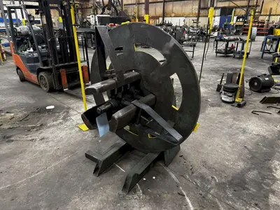 2,500 LB X 18" AMERICAN MODEL #60  PULL OFF COIL REEL UNCOILER : YOBRO #23932