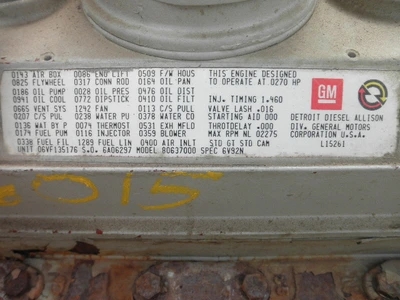 USED DETROIT 6V-92NA
