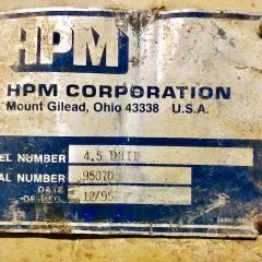 1995 HPM TMIII Extruder, High Boy 3.6" - 4.5""" | Mark One Machinery (2)