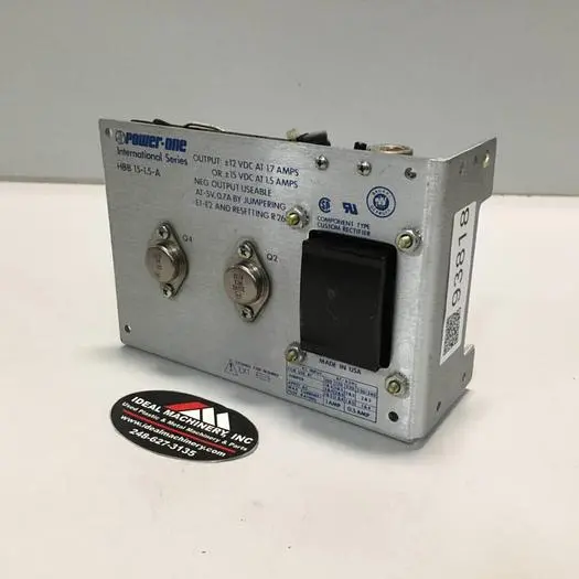 Used POWER ONE HBB15-1.5A Power Supplies Michigan US | Ideal Machinery #572027