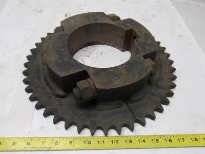 Martin 80B45S #80 Single Row Split Sprocket  6-1/8" Keyed Bore 45 Tooth
