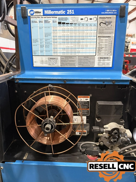 Used Miller Millermatic 251 Mig Welders Florida US | Resell CNC #774550