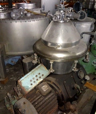 (2) Alfa-Laval HMBRPX 309-34S-50 clarifiers, 316SS.