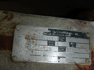 Masoneilan 4" 150 Class Steel Control Valve