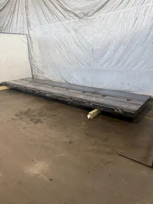 63" X 240" X 6" T-SLOTTED FLOOR PLATE. STOCK # 1002825