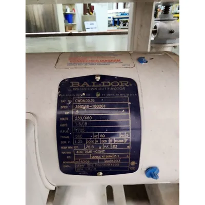 Used 1/2HP Motorized Sanitary Conveyor Belt Washing System - 54"W