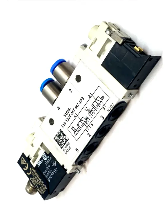 Used FESTO SOLENOID VALVE CLOSED 24V 574356 NO RIGHT SUB BASE Solenoid Valves | Maverick Industrial Sales #1103598
