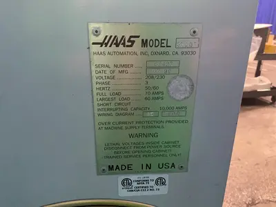 Used 1999 HAAS AUTOMATION SL20 CNC Lathes Ohio US | HGR 24 #1704909