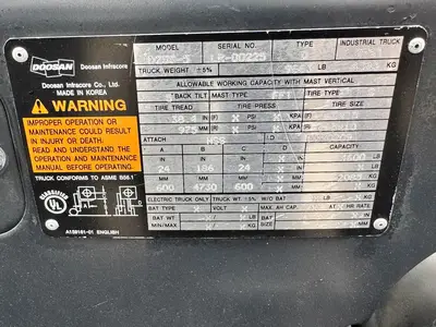 Used 2007 DOOSAN D25S-5 Misc Forklifts Florida US | Truck and Van Outlet #1506281