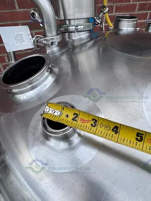 USED FELDMEIER 400 LITER STAINLESS STEEL JACKETED REACTOR 100 PSI/FV W/ 3 HP MOTOR