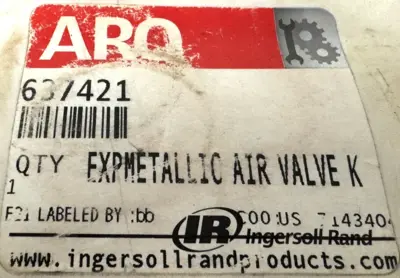 NEW ARO 637421 EXP METALLIC AIR VALVE KIT