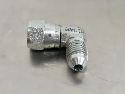 90 Deg Elbow Adapter M-04 JIC X F-04 JIC SW 1/4" x 1/4" (Bag of 6)