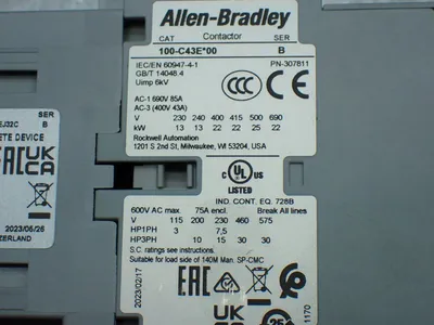 New | in-Stock ALLENBRADLEY 100SC43EJ32C PLC Contactors Ohio US | HGR 24 #1406346