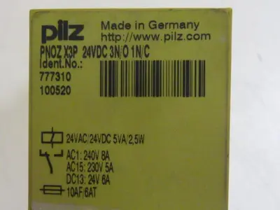 USED PILZ PNOZX3P24VDC3N/01N/C