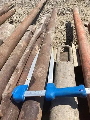 Used AFTERMARKET CABLE TOOL DRILL STEM WITH CONVENTIONAL ROPE SOCKET Construction Equipment Parts Pennsylvania US | East West Machinery & Drilling #1417262