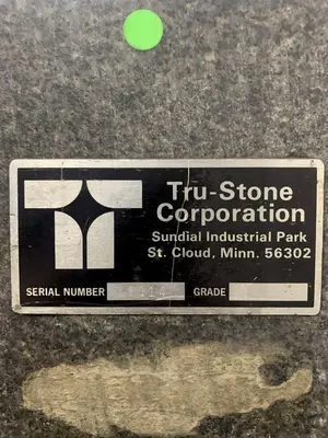 39" X 43" X 6-1/2" TRU-STONE GRANITE TABLE. STOCK # 1273923