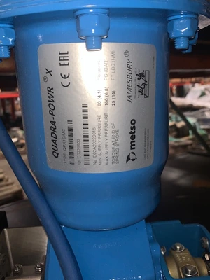 1.5" Jamesbury Ball Valve Air Operated Stainless New Storeroom Spare