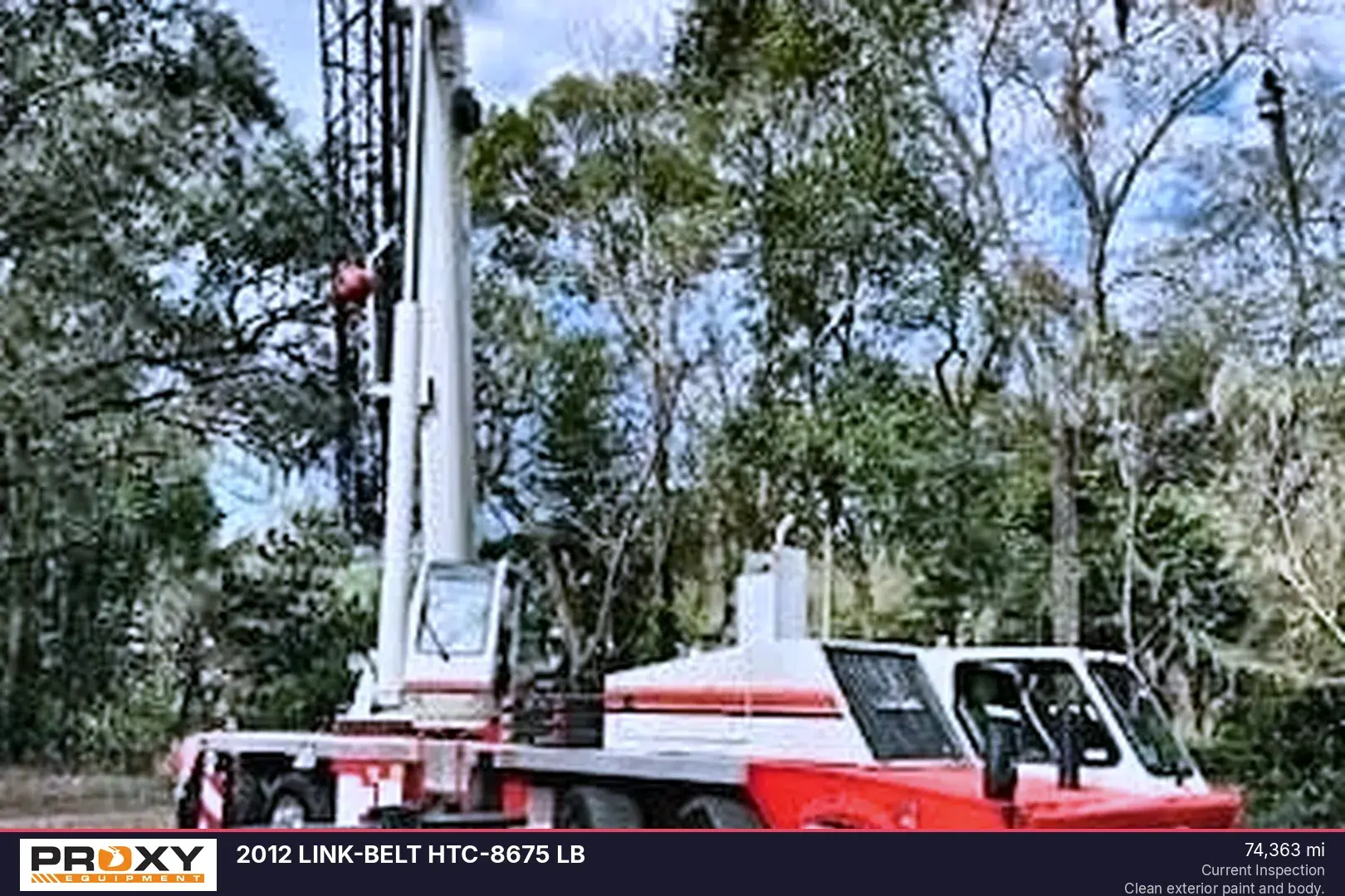 Used 2012 LINK-BELT HTC-8675 LB Truck-Mounted Cranes Florida US | Proxy Equipment #1377921