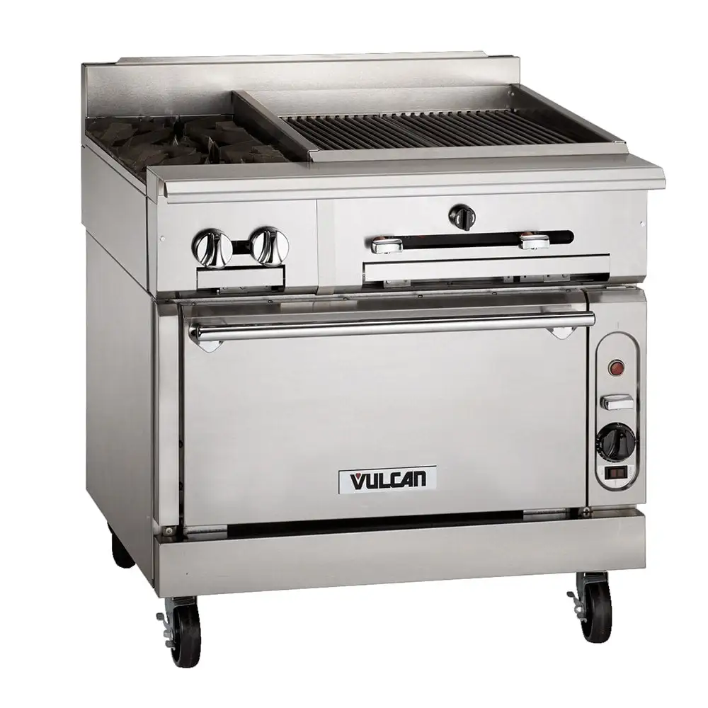 Vulcan VTC36C 36" Gas Range W/ Charbroiler & Convection Oven, Natural Gas