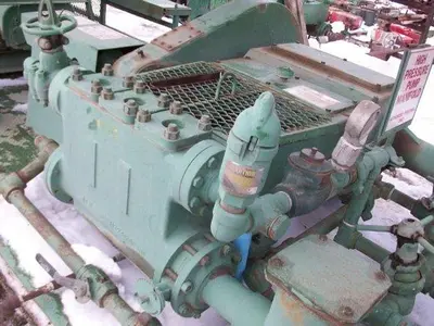 USED NATIONAL JWS-125, 3.5X5 TRIPLEX MUD PUMP PACKAGE